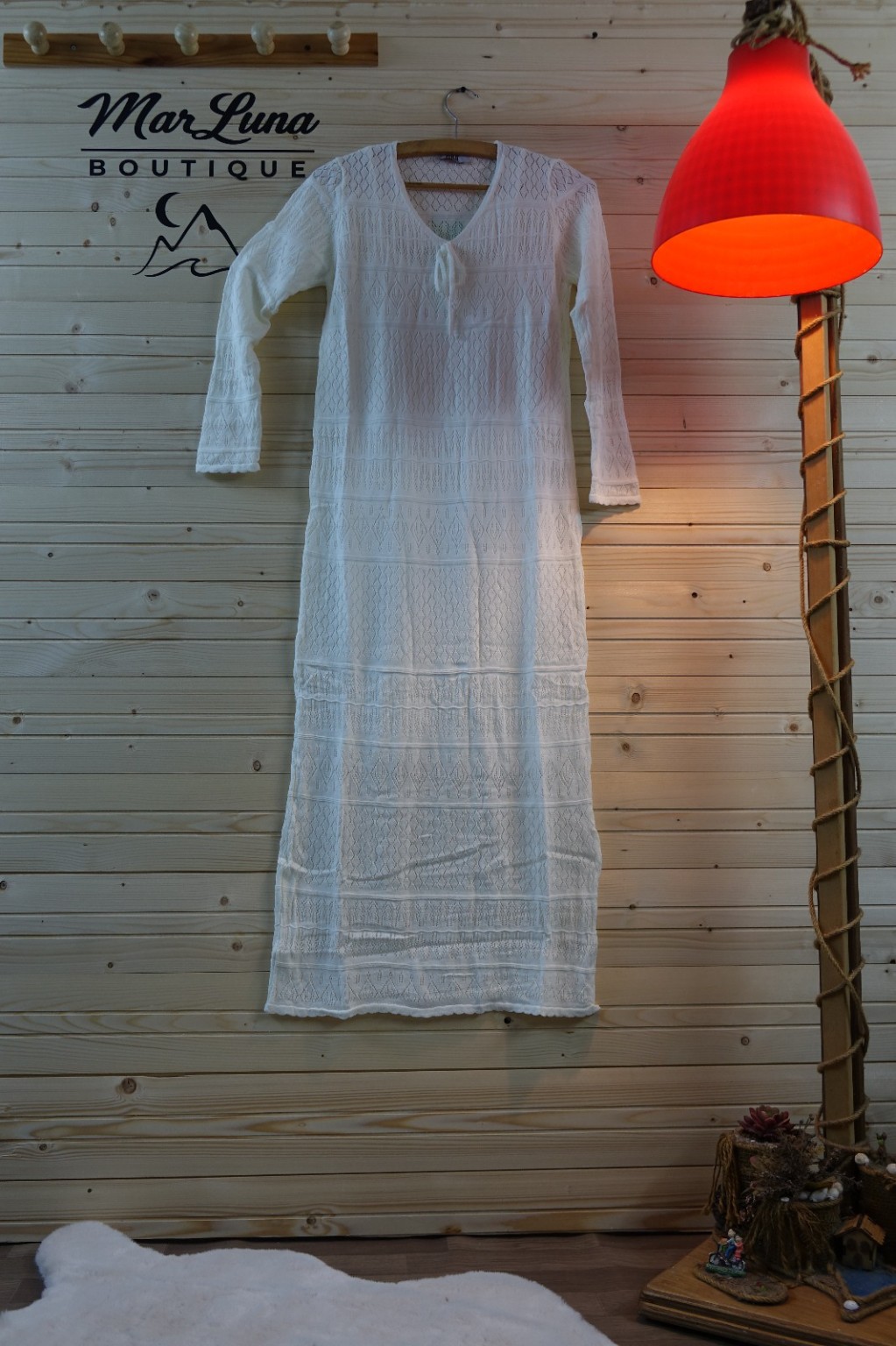 Beyaz Bohem Yazlık Kadın Elbise – Çıkarılabilir Astarlı Uzun Yaz Elbisesi