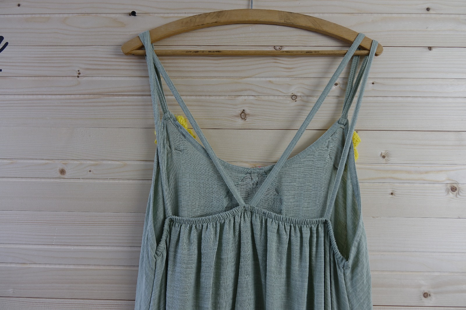 Ada Yeşili Baykuş Bohem Elbise