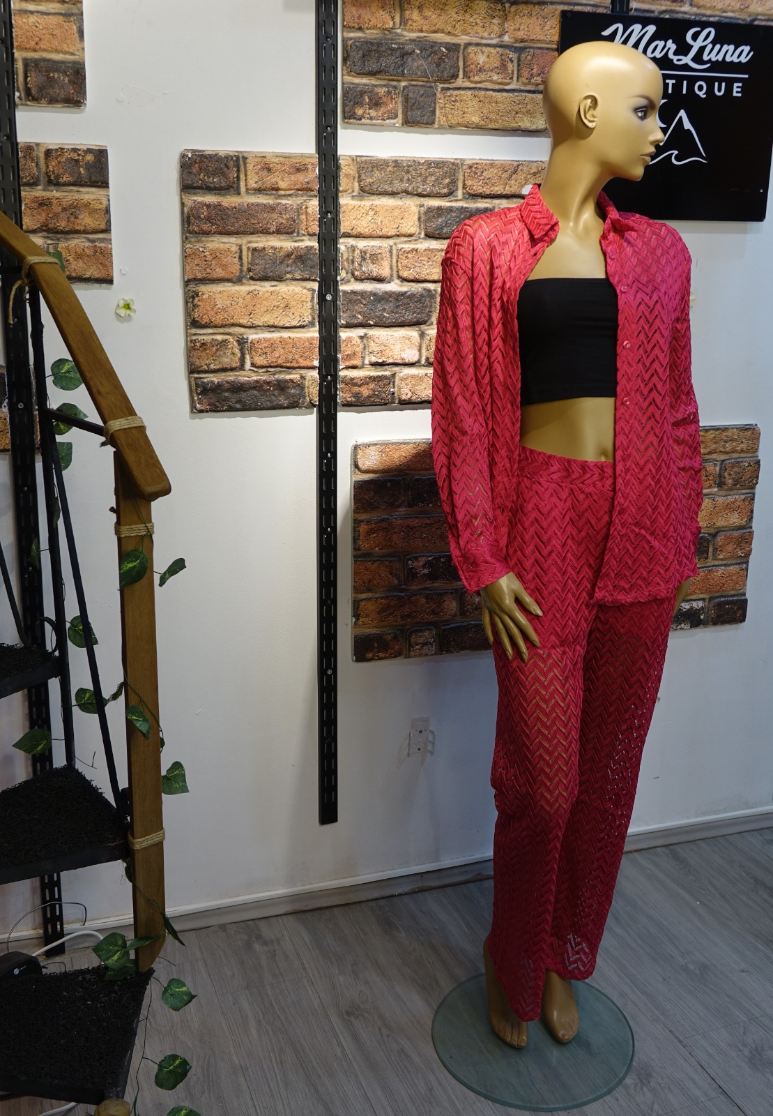 Bohem Transparan Yazlık Kadın Takım – Gömlek ve Astarlı Pantolon Set