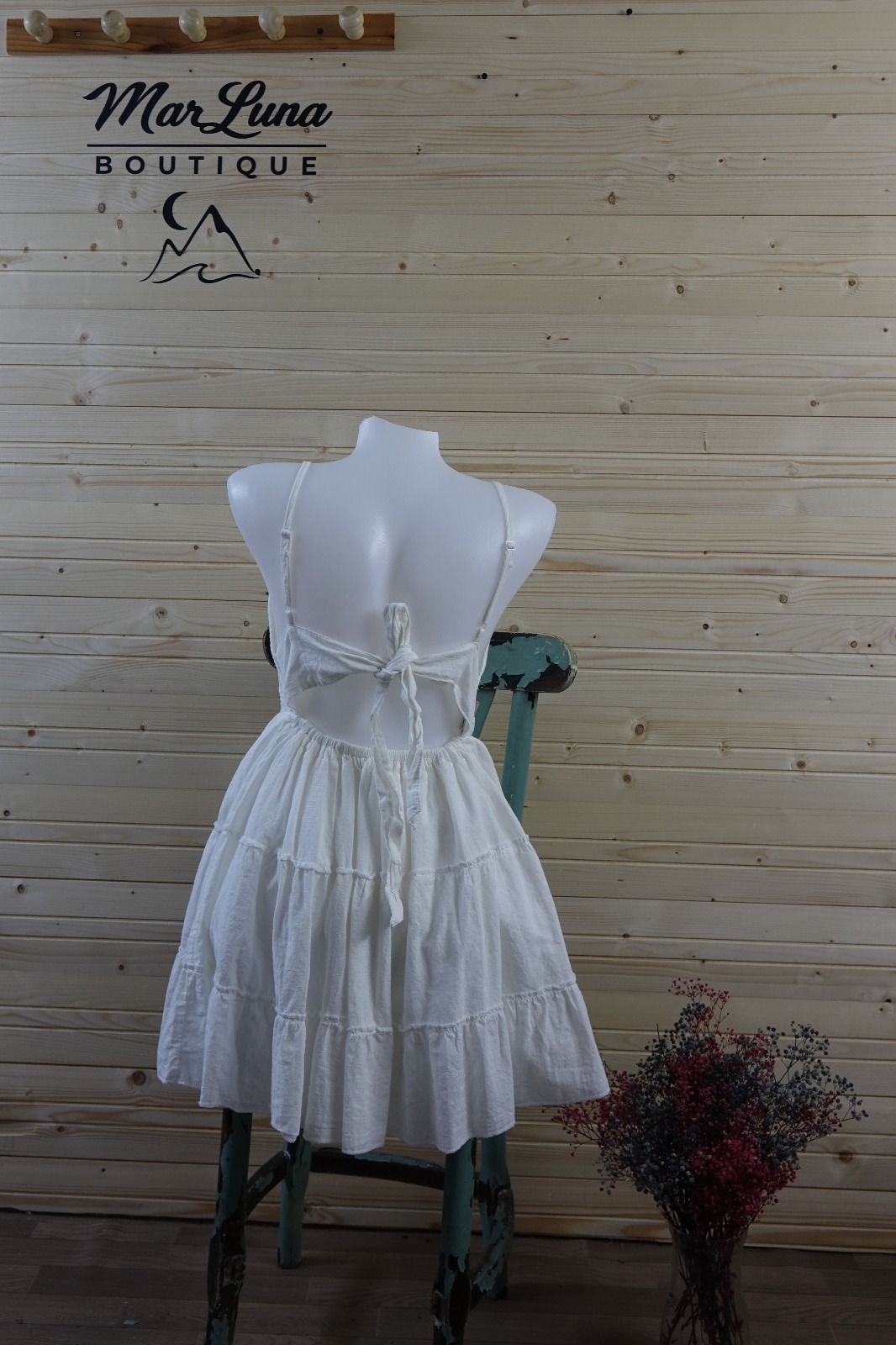 Ege Dantel Askılı Bohem Elbise