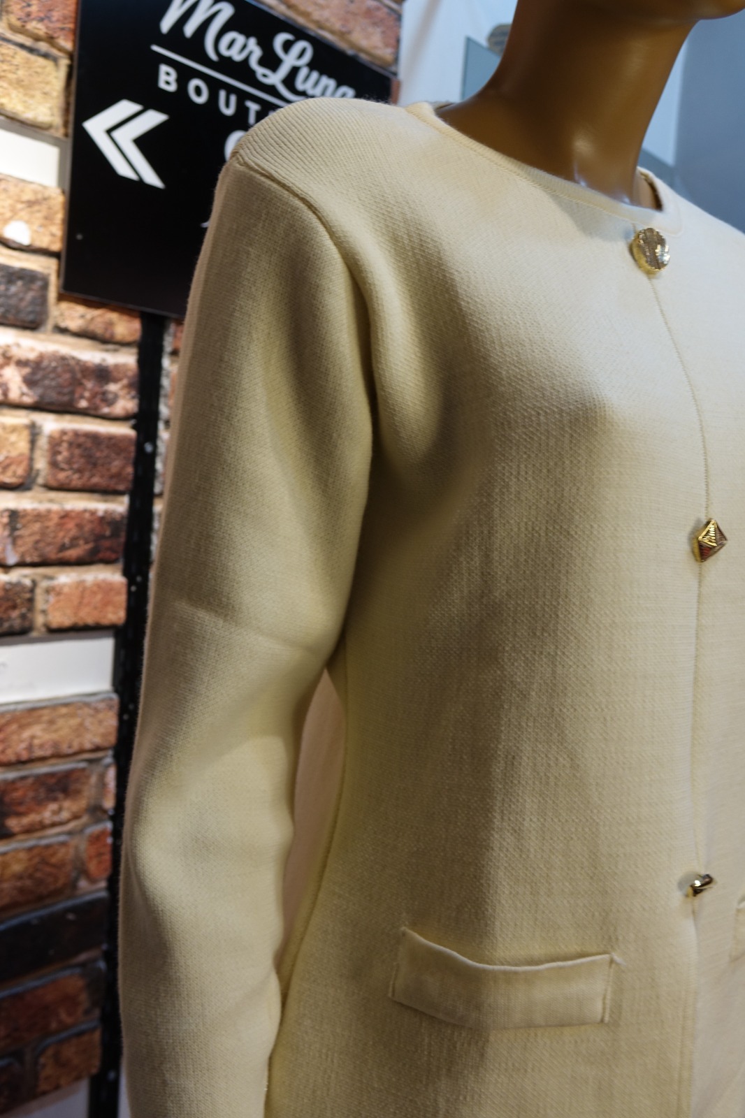 Ekru Kadın Ceket Pantolon Takım