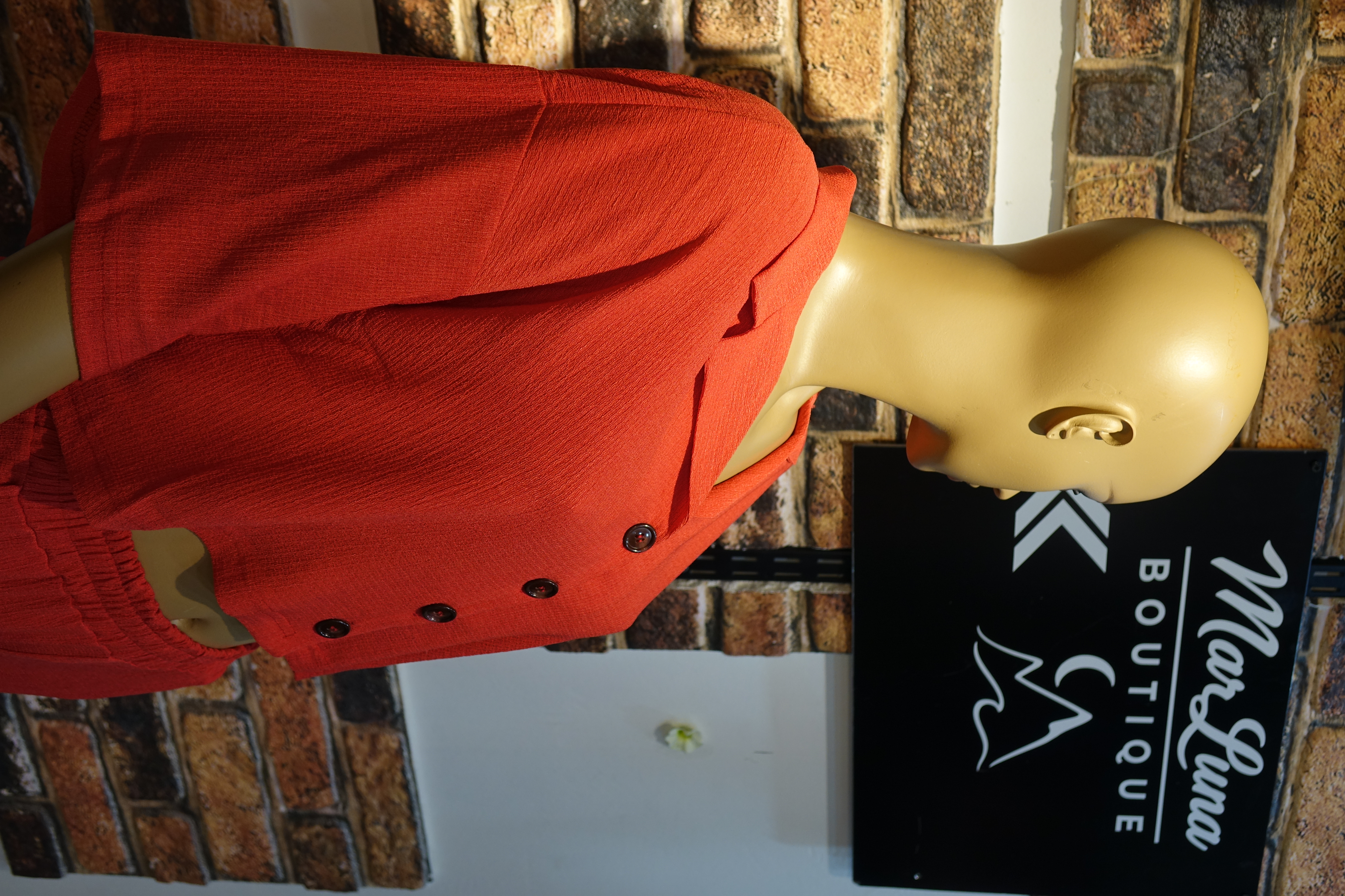 Kırmızı Crop Gömlek Takım – Kadın Yazlık Rahat Pantolonlu İkili Takım