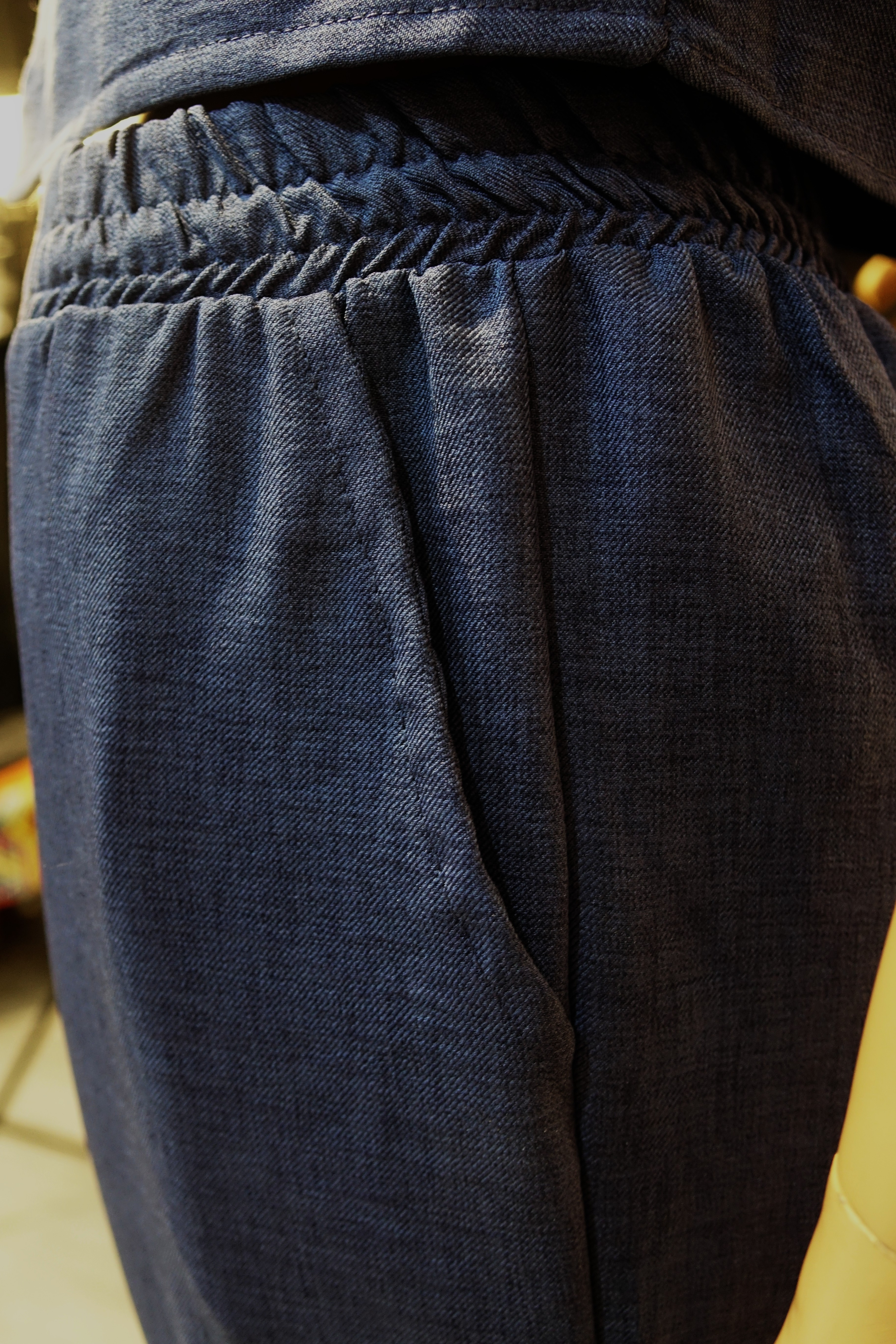 Lacivert Kadın İkili Takım – Düğmeli Crop Yelek ve Yüksek Bel Pantolon Takım | MarLuna