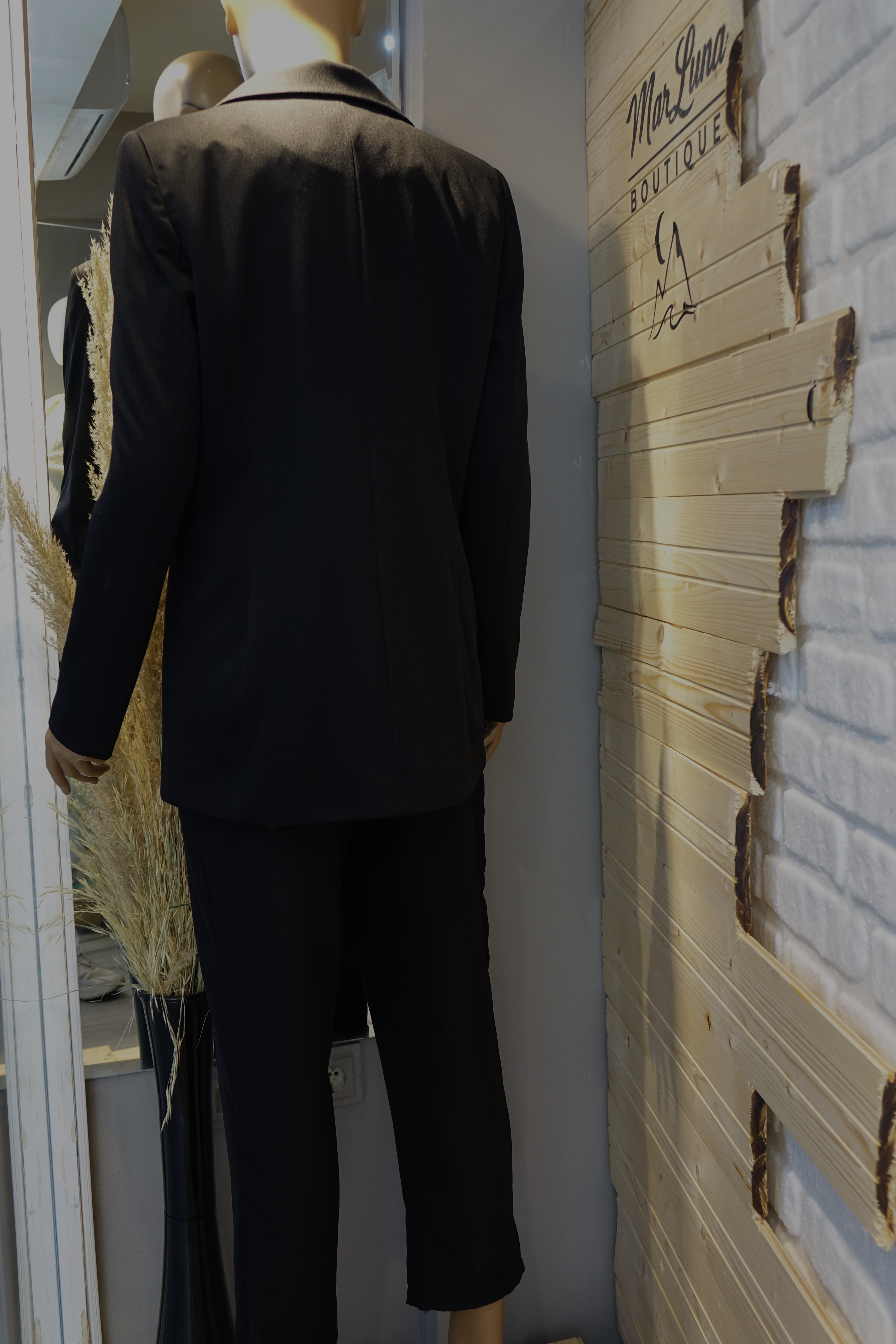 Siyah Kadın Takım Elbise – Blazer Ceket Yelek Pantolon 3’lü Şık Kadın Takım Kombini