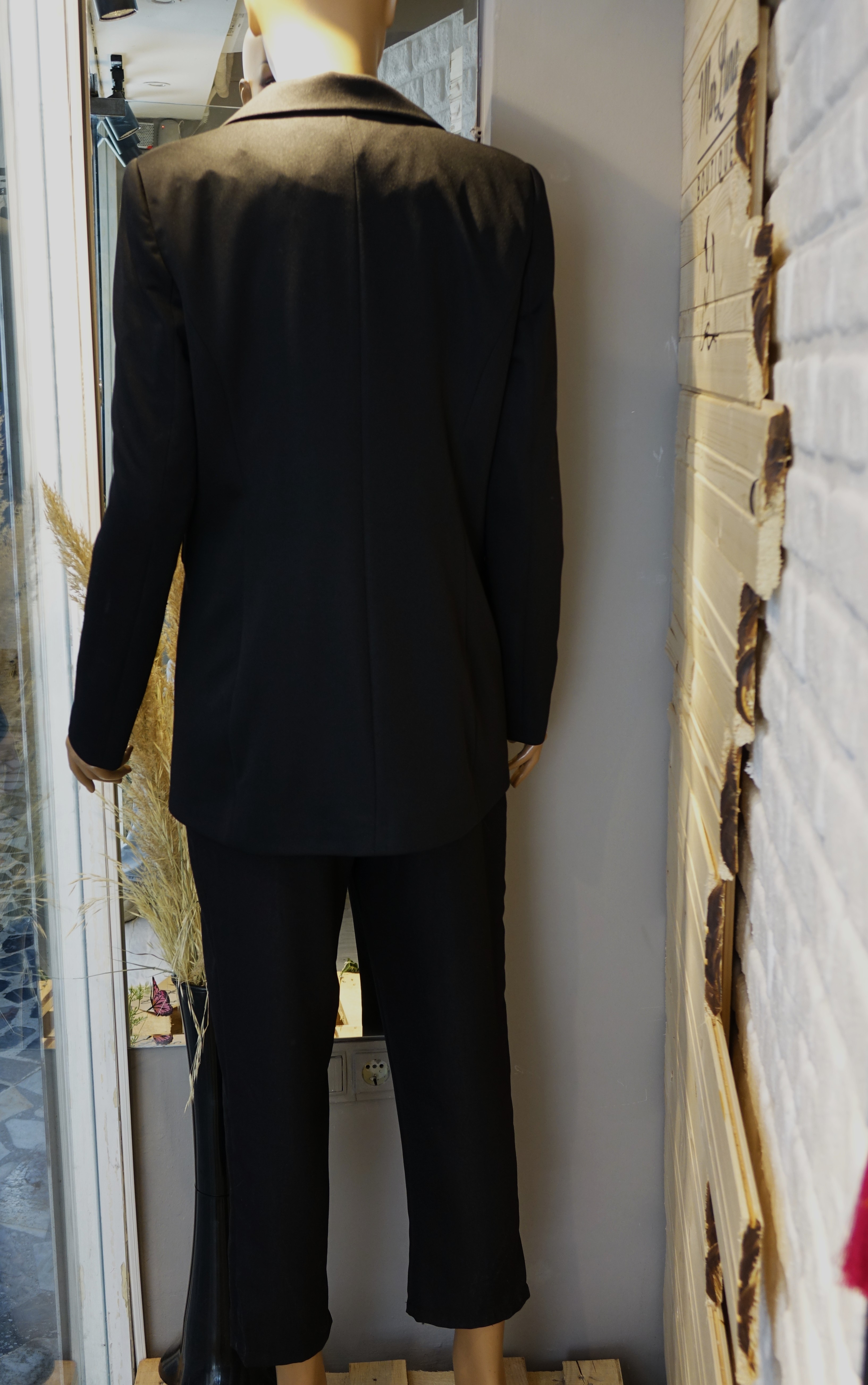 Siyah Kadın Takım Elbise – Blazer Ceket Yelek Pantolon 3’lü Şık Kadın Takım Kombini