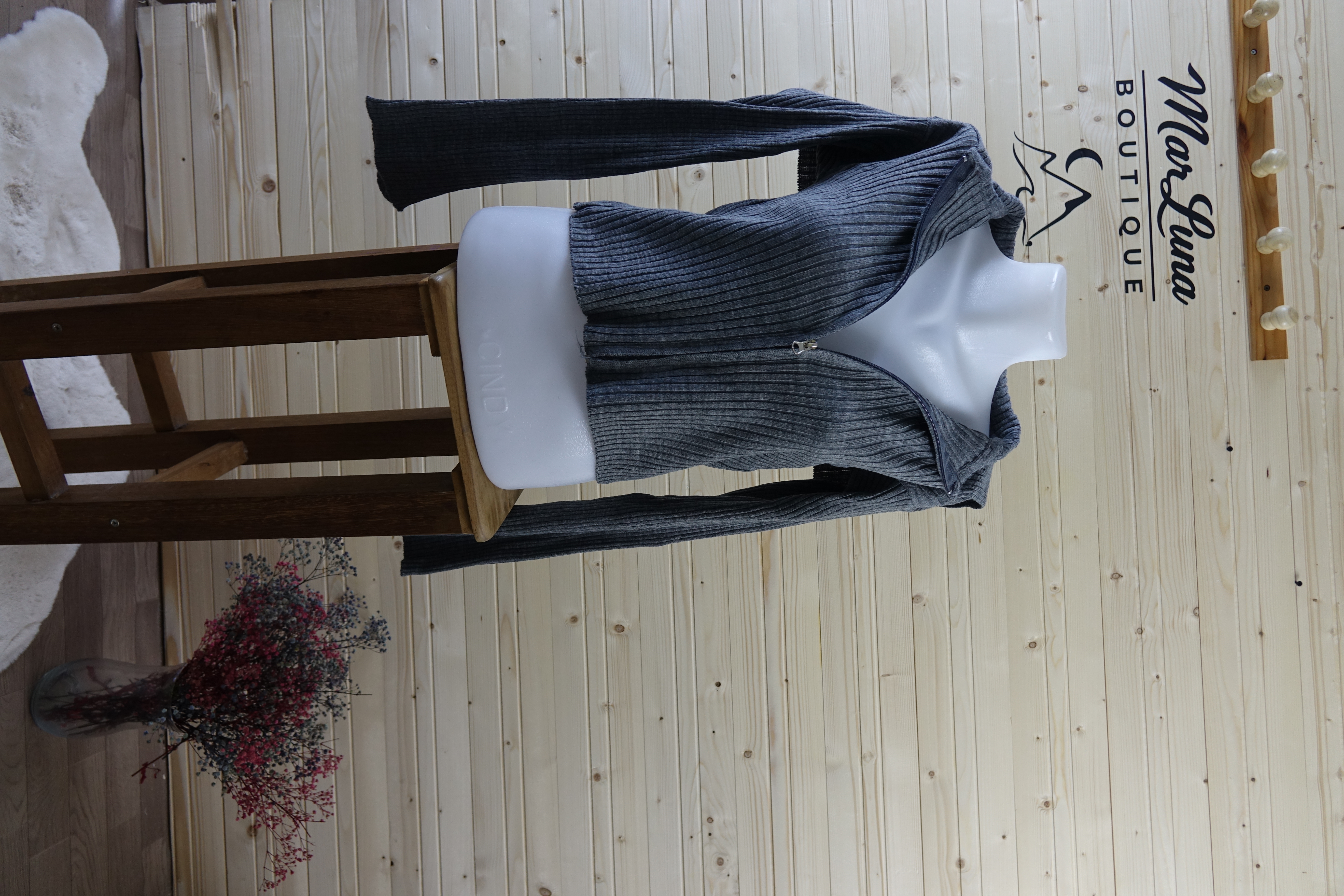 Fermuarlı Fit Kadın Triko Bluz (Siyah • Bordo • Antrasit • Limon Sarısı)