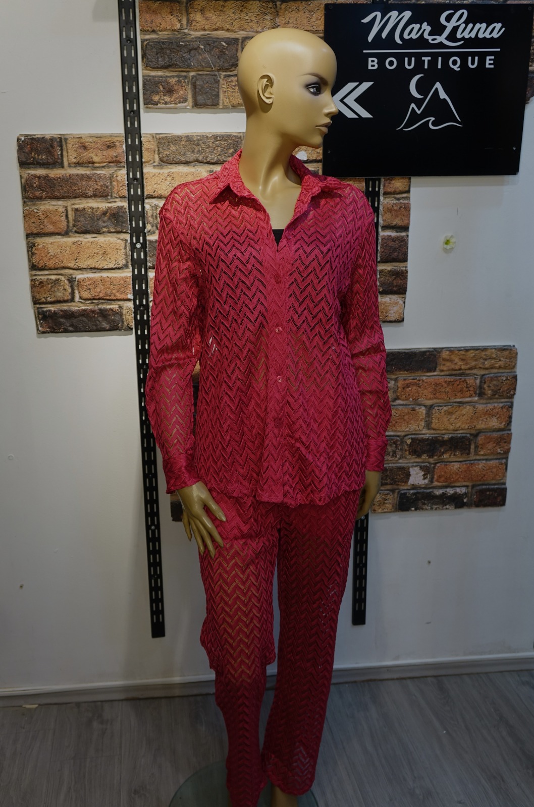 Bohem Transparan Yazlık Kadın Takım – Gömlek ve Astarlı Pantolon Set